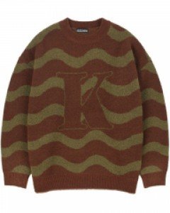 [NK] K Wiggly Knit (Brown)_K23ZB212