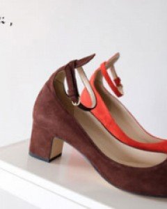 Limited Red & Brown Valenti heel