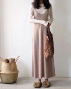 french mood knit dress