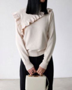 ruffle LOVE - sweater - 2 colors (리오더입고)