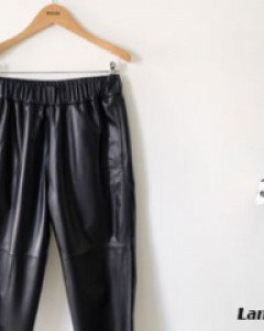 Helmut Lambskin 100% baggy pants