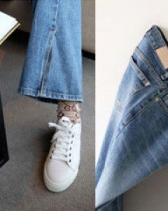 BB slit denim