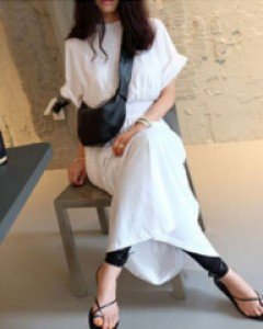 TOT cotton boxy dress - 2 colors (화이트만 가능)