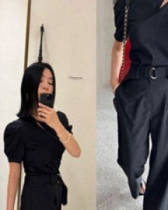 Chic black blouse & pants(주문폭주 리오더입고)