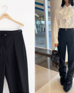 Modern black slacks