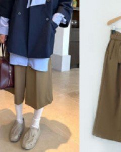 Khaki brown  버뮤다 pants