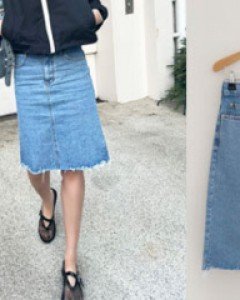 S/S denim skirt