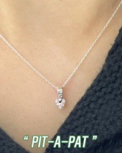 [Silver925] One Clip Heart Necklace