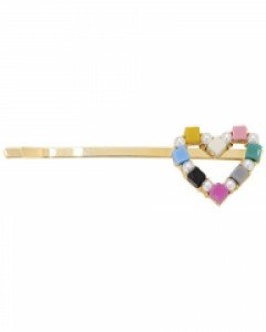 Heart Rainbow Pearl Pin