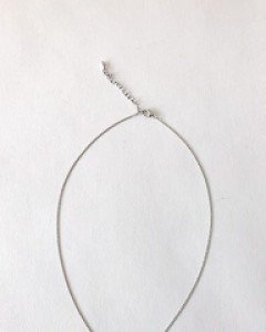 Silver shape necklace