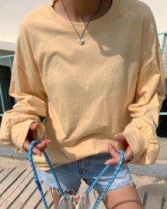 Per Balloon Basic Long Sleeve Tee