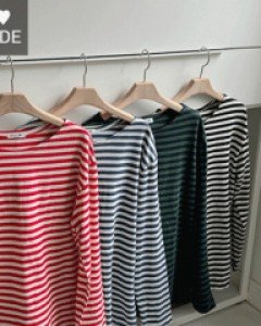 [20% off special sale] Lanty Stripe Long-sleeve T-shirt