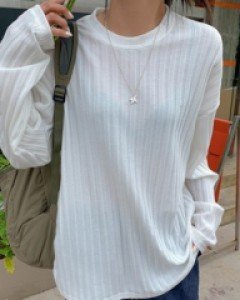 Palo ribbed long sleeve knit tee