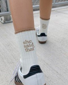 Lettering color socks