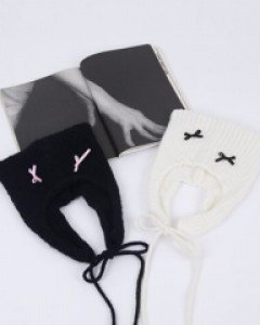 Cats Ribbon Wool Hat