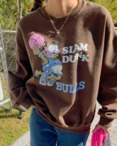 Dunk printed fleece sweatshirt