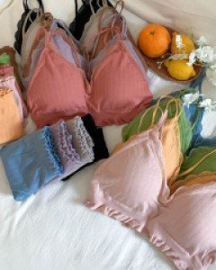 Review proof! Pregnant women are also pretty Drug bralette panties set