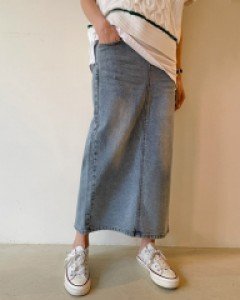 [LabelsD] Day Long Denim Skirt*Maternity