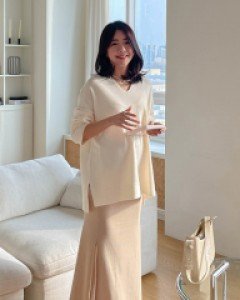 Maternity*Andew Split Knit