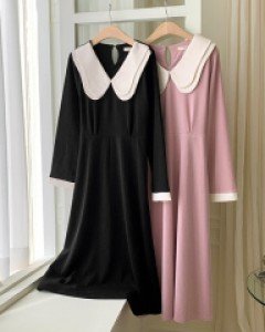 [LabelsD] Double line collar One Piece*Maternity