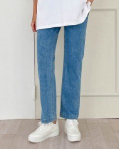 Maternity*Mew Mew Semi Wide Denim