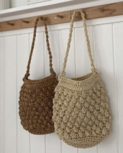 circle rattan bag