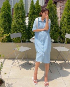 [LabelsD] Sky Breeze Shirt Dress*Maternity