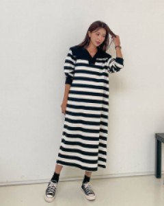 Maternity* Sailor Knit Dress