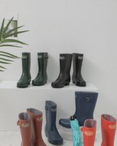 Givid Buckle Rain Boots(3cm)