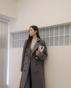 [EVELLET] Diemme Collar double Long Coat