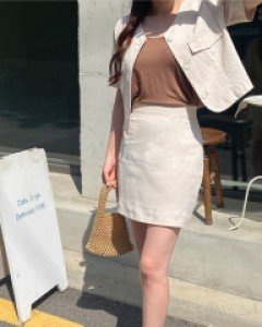 [EVELLET] Mieti Linen HSkirt