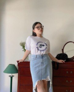 Redens Vintage Unbalance Denim Skirt