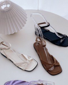 Miriam Leather Strap Sandals(1.5cm)