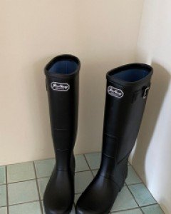 Latenin Buckle Rain Boots (3cm)