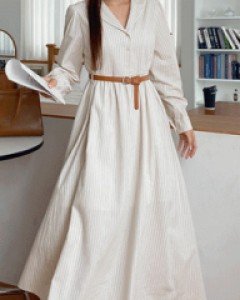 [EVELLET] Cardiron ST BeltSET Long Dress