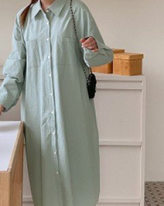 Solemyu Long Shirt Dress