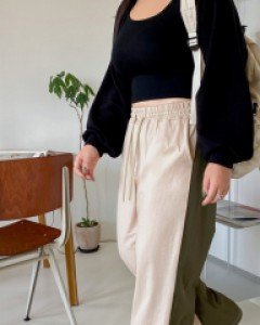 Mirti Contrast string Waistband Pants