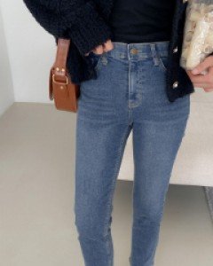 Renee Ben Slim Straight Denim Pants