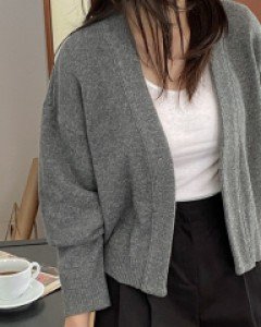 [EVELLET] Stea Open Knit Cardigan