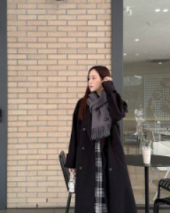 Hebard Wool double Long Coat