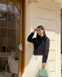 Antune Suede Pleats Skirt