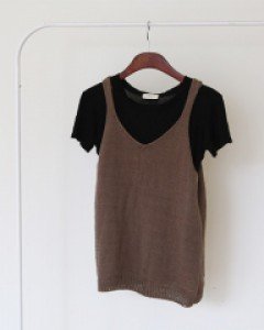 샌디에 뷔스티에 ★니뜨,뜨개가디건,뜨개조끼,뜨개베스트,나시니트,간절기,간절기니트,레이어드,모어★