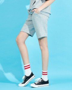 Icon logo shorts gray