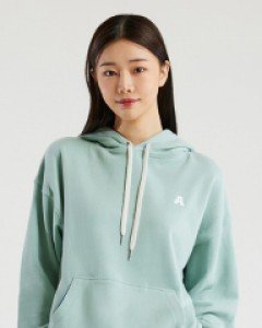 All day basic hoodie gray mint(unisex)