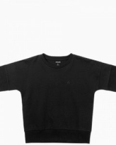 loose fit light A logo training 5.5부 1/2 t-shirt black