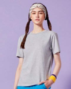 Standard fit all day A logo 1/2 t-shirt melange gray(unisex)