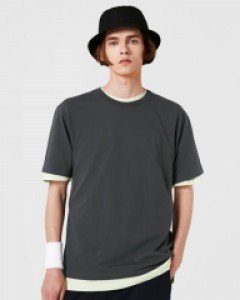 Standard fit all day A logo 1/2 t-shirt urban gray(unisex)