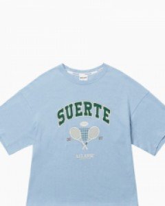 Tennis club 1/2 t-shirt sky blue