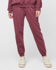 Garment dyeing sweat pants dark burgundy(unisex)