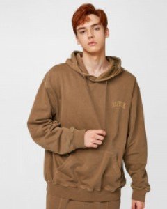 garment dyeing hoodie olive green(unisex)